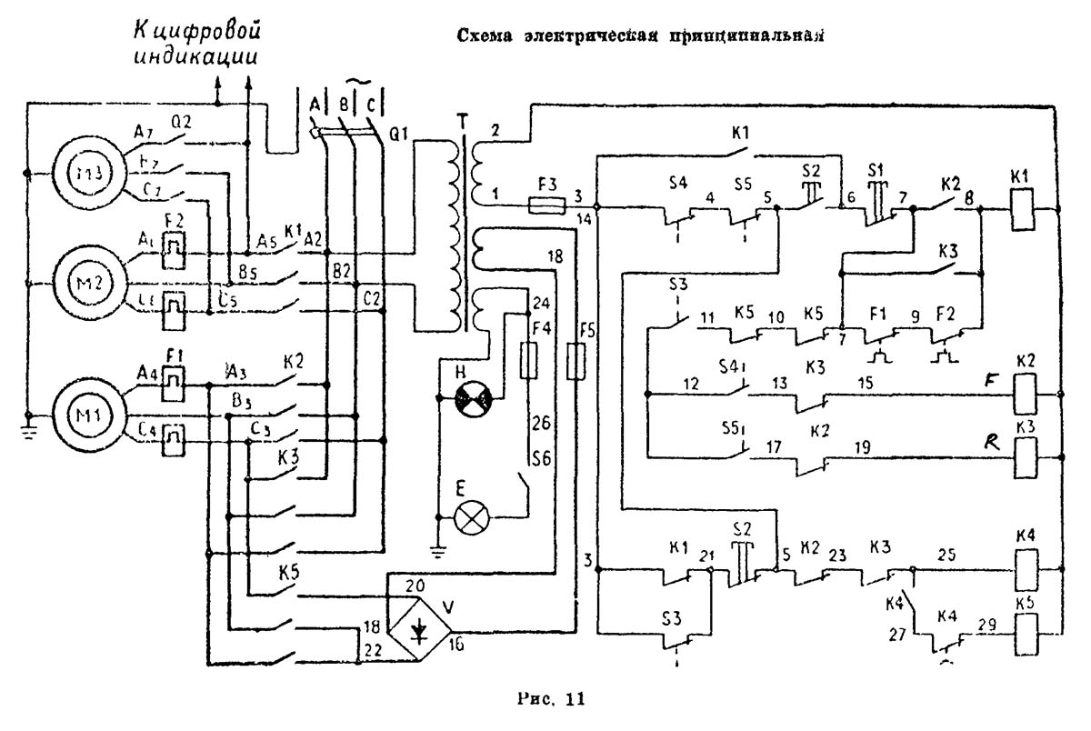250-ИТВ Схема электрическая токарно-винторезного станка